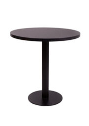 Gorzan Cast Iron Quality Round Table Black Large Dining Black Laminate 600mm Diameter Round