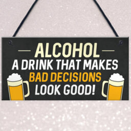 Red Ocean Funny Man Cave Decor Gifts Bar Signs Hanging Home Bar Signs Novelty Gift Signs - thumbnail 3