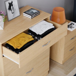 Riano Chest Of Drawers Pine 5 Drawer Metal Handles Runners Bedroom Furniture - thumbnail 4