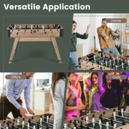 Costway 137Cm Foosball Table Freestanding Games Table With 2 Balls & 26 Players - thumbnail 9