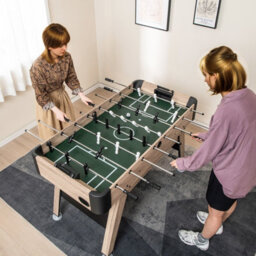 Costway 137Cm Foosball Table Freestanding Games Table With 2 Balls & 26 Players - thumbnail 3