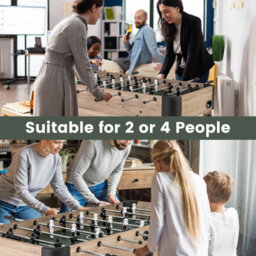 Costway 137Cm Foosball Table Freestanding Games Table With 2 Balls & 26 Players - thumbnail 4