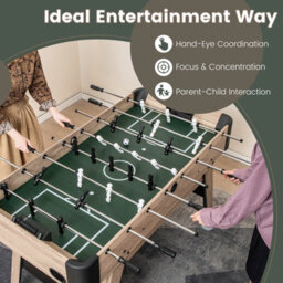Costway 137Cm Foosball Table Freestanding Games Table With 2 Balls & 26 Players - thumbnail 7