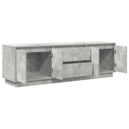 Berkfield Tv Cabinet With Led Lights Concrete Grey 160.5X41X50 Cm - thumbnail 6
