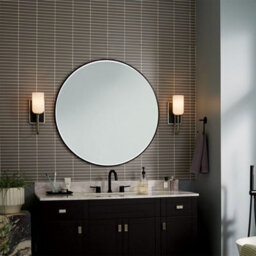 Luminosa Lighting Elstead Kichler Solia Wall Lamp Contemporary Brushed Nickel, Black 3000K Ip44 1X G9 - thumbnail 5