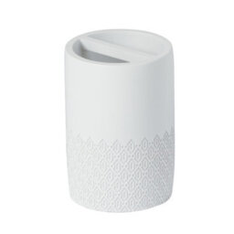 Showerdrape Chantilly White Toothbrush Holder - thumbnail 2