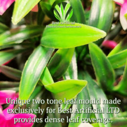 Best Artificial 38Cm Pink Lily Hanging Basket Flower Topiary Ball - Suitable For Outdoor Use - Weather & Fade Resistant - thumbnail 7