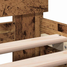 Berkfield Bed Frame With Headboard With Headboard Old Wood 180 X 200 Cm - thumbnail 9
