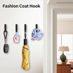 Pcs Black Metal Wall Hooks, Coat Rack Hooks For Clothes, Hats, Bags, Keys For Bedroom, Bathroom, Kitchen, Single Hole - thumbnail 5