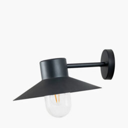 Pacific Lifestyle Dark Grey Mains Powered Outdoor Wall Light Fisherman Garden Lights - thumbnail 4