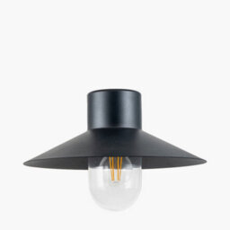 Pacific Lifestyle Dark Grey Mains Powered Outdoor Wall Light Fisherman Garden Lights - thumbnail 2