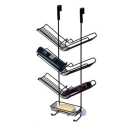Showerdrape Atrium 3 Tier Hanging Black Shower Caddy - thumbnail 3