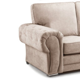 Furnishings For Less UK Milan 5 Seater Long  L Shaped Corner Sofa Full Back Chesterfield Arms Mink Left Hand Facing - thumbnail 3