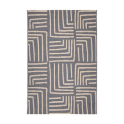 Melrose Eden Patches Navy Stripes Indoor Outdoor Medium Area Rug 3mm Pile Height - 120/170Cm - thumbnail 5