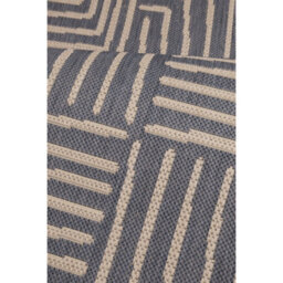 Melrose Eden Patches Navy Stripes Indoor Outdoor Medium Area Rug 3mm Pile Height - 120/170Cm - thumbnail 2