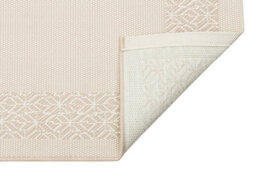 Natural Bordered Modern Easy To Clean Rug For Dining Room-160Cm X 230Cm - thumbnail 3