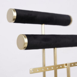 Xample 3 Tier Bracelet Holder Display - Detachable T Bar Black Velvet Bracelet Holder, Jewelry Holder For Bracelet, Necklace, Earrings - thumbnail 7