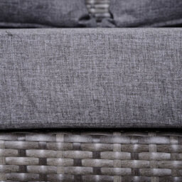 Wyld Haus Reka Grey 5-Piece Half-Round Outdoor Rattan Sofa Set With Semi-Circle Coffee Table - thumbnail 8