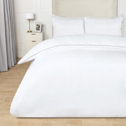 OHS Luxury Duvet Cover Set Piped Edge Soft Quilt Pillowcase Bedding - thumbnail 1