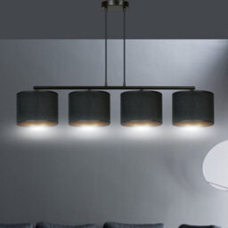 Emibig Lighting Emibig Hilde Pendant Lamp 4 X E27 Black With Black Shade - thumbnail 9