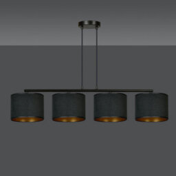 Emibig Lighting Emibig Hilde Pendant Lamp 4 X E27 Black With Black Shade - thumbnail 3