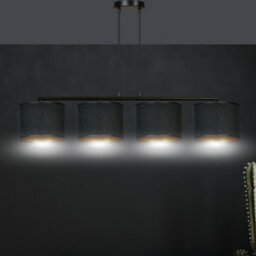 Emibig Lighting Emibig Hilde Pendant Lamp 4 X E27 Black With Black Shade - thumbnail 7