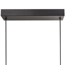 Wyld And Coco Lumina Pendant Lamp Black Aluminium With Remote And Dimmable Led, W90Cm X Drop 116Cm - thumbnail 7