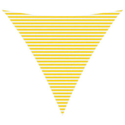 Walplus Sun Shade Sail Yellow And White 6 X 6 X 6 M - thumbnail 2