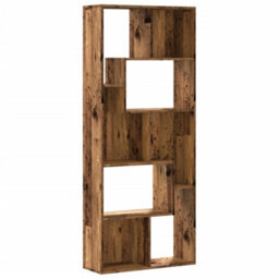 Berkfield Bookcase Old Wood 67X24X161 Cm Engineered Wood - thumbnail 2