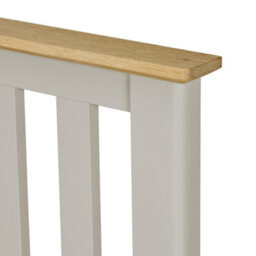 Statement Furniture Pembroke Double Bed Frame 4Ft6 With Slatted Headboard - Harbour Stone - thumbnail 4