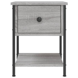 Berkfield Elegant Bedside Tables 2 Pcs Grey Sonoma 34X35.5X45 Cm Engineered Wood - thumbnail 7