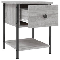 Berkfield Elegant Bedside Tables 2 Pcs Grey Sonoma 34X35.5X45 Cm Engineered Wood - thumbnail 6