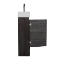 Plum&clay Condense Dark Oak  Floor Standing Cloakroom Vanity Unit (W)390mm - thumbnail 4