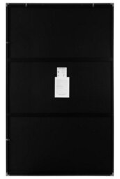 "Mirroroutlet Artus - Black Aluminium Edged Full Length Wall Leaner Mirror 68"" X 43"" (174Cm X 110Cm)" - thumbnail 9