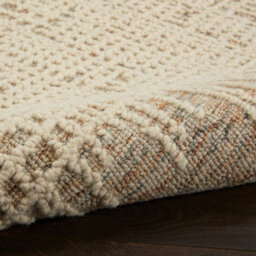 Beige Easy To Clean Abstract Geometrical Handmade Modern Wool Rug For Living Room, Bedroom - 236Cm X 297Cm - thumbnail 7