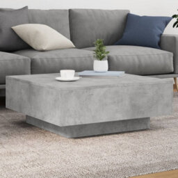 Berkfield Coffee Table Concrete Grey 80X80X31 Cm Engineered Wood