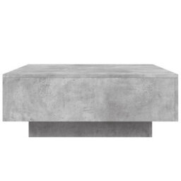 Berkfield Coffee Table Concrete Grey 80X80X31 Cm Engineered Wood - thumbnail 6