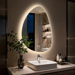 Luvodi Ludovi 550X770mm Irregular Led Bathroom Mirror With Lights Backlit Vanity Mirror, Fogless, Dimmable - thumbnail 7