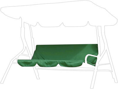 (Green) Cushion Cover For 3-Seater Garden Swing, Swing Cover, Hammock - image 1