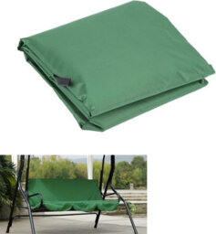 (Green) Cushion Cover For 3-Seater Garden Swing, Swing Cover, Hammock - thumbnail 4