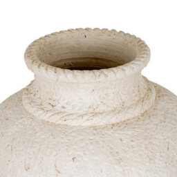 Hill Interiors Large Olympia Terracotta Vase - Ceramic - L40 X W40 X H37 Cm - White - thumbnail 2