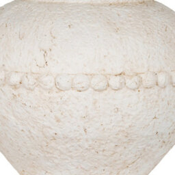 Hill Interiors Large Olympia Terracotta Vase - Ceramic - L40 X W40 X H37 Cm - White - thumbnail 3