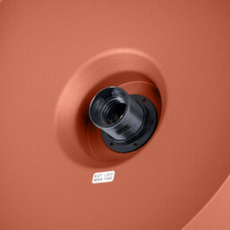 Luminosa Lighting Luminosa Bilo Dome Pendant Ceiling Light Red Ochre 1X E27 - thumbnail 7