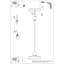 Luminosa Lighting Luminosa Bilo Dome Pendant Ceiling Light Red Ochre 1X E27 - thumbnail 9