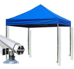 Crocodile Trading 3M X 3M Extreme 40 Commercial Instant Shelter Pop Up Gazebos Frame & Canopy - Royal Blue - thumbnail 1