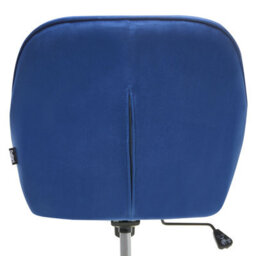 Beliani Desk Chair Bardsdale Velvet Navy Blue - thumbnail 6
