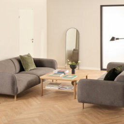 Furniture To Go Westham Set Of 2 X 3 Seater Sofas In Fay Dusty Brown Fabric - thumbnail 6