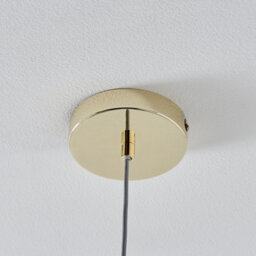 Furniturebox Uk Martha Brass Pendant Light With Frosted Glass Globe - thumbnail 7