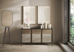 FurniComp LTD Furnicomp Venice 3 Door Grey And Mercure Oak Sideboard - thumbnail 2