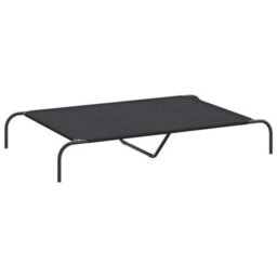 Walplus Black Elevated Dog Bed 130X80X20 Cm Oxford Fabric Steel Frame - thumbnail 2